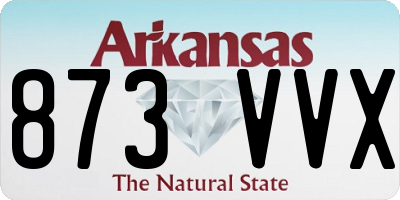 AR license plate 873VVX