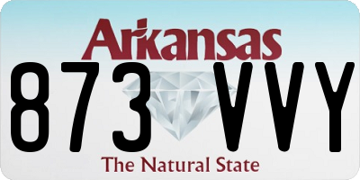 AR license plate 873VVY