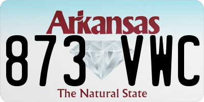 AR license plate 873VWC