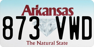 AR license plate 873VWD