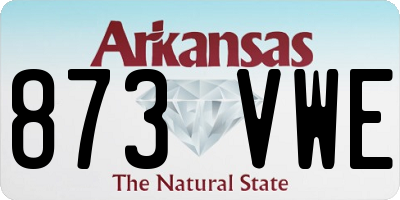 AR license plate 873VWE