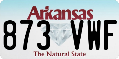 AR license plate 873VWF