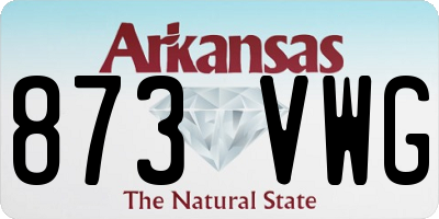 AR license plate 873VWG