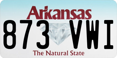 AR license plate 873VWI