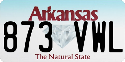 AR license plate 873VWL