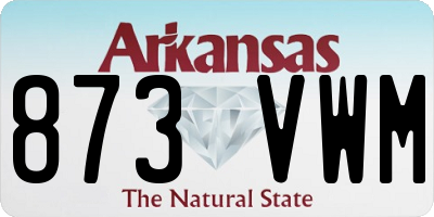 AR license plate 873VWM
