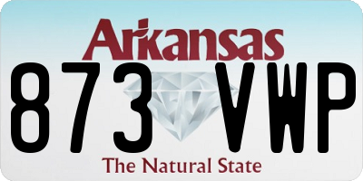 AR license plate 873VWP