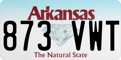 AR license plate 873VWT