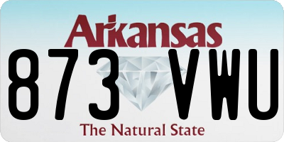 AR license plate 873VWU