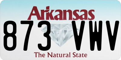 AR license plate 873VWV