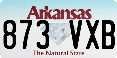AR license plate 873VXB