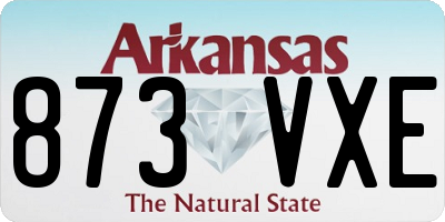 AR license plate 873VXE