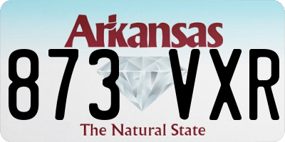 AR license plate 873VXR