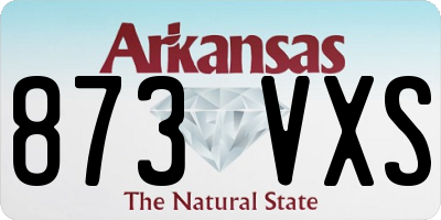 AR license plate 873VXS