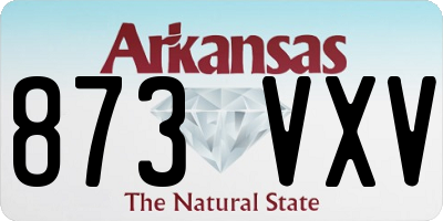 AR license plate 873VXV