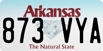 AR license plate 873VYA