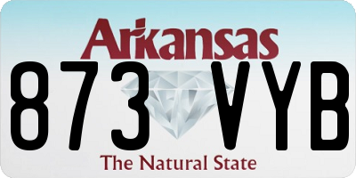 AR license plate 873VYB