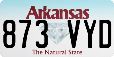 AR license plate 873VYD