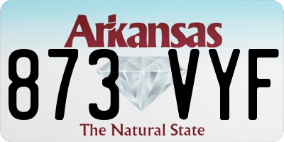 AR license plate 873VYF