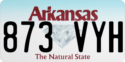 AR license plate 873VYH
