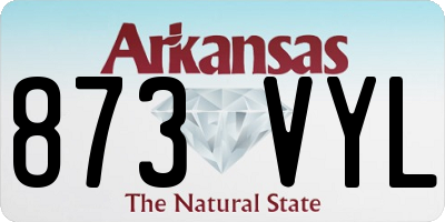 AR license plate 873VYL