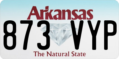 AR license plate 873VYP