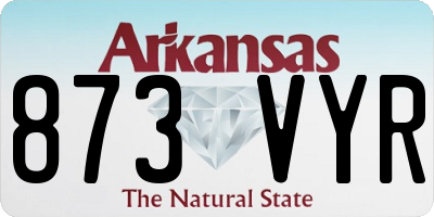 AR license plate 873VYR