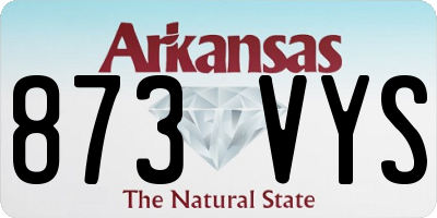 AR license plate 873VYS