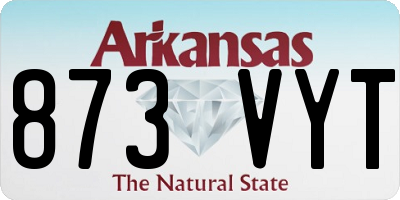AR license plate 873VYT