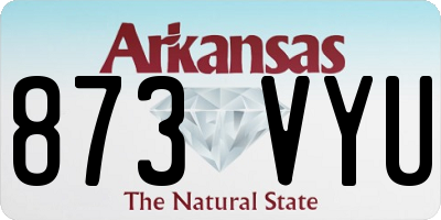 AR license plate 873VYU