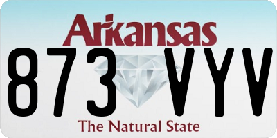 AR license plate 873VYV