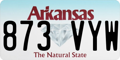 AR license plate 873VYW