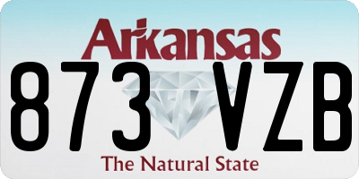 AR license plate 873VZB