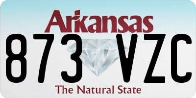 AR license plate 873VZC