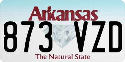 AR license plate 873VZD