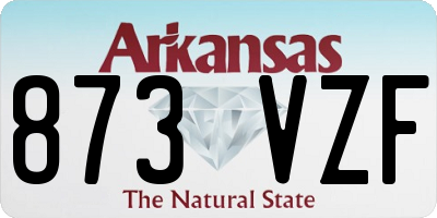 AR license plate 873VZF
