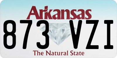 AR license plate 873VZI