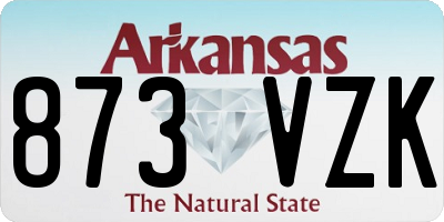AR license plate 873VZK
