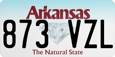 AR license plate 873VZL