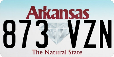 AR license plate 873VZN