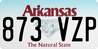 AR license plate 873VZP