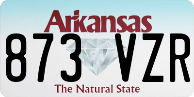 AR license plate 873VZR