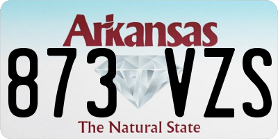 AR license plate 873VZS