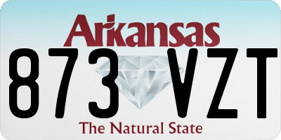 AR license plate 873VZT