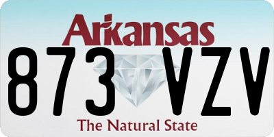 AR license plate 873VZV