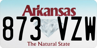AR license plate 873VZW