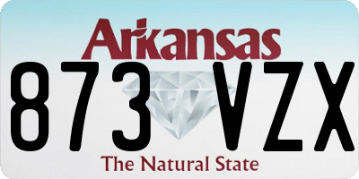 AR license plate 873VZX