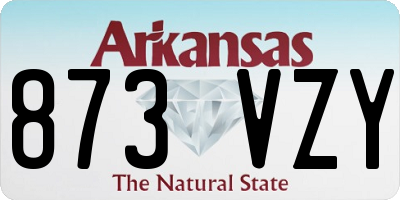 AR license plate 873VZY