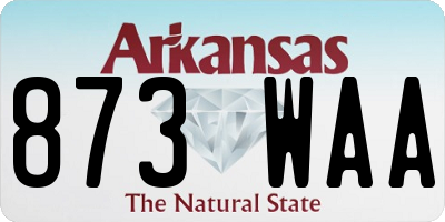 AR license plate 873WAA