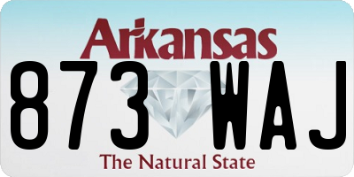 AR license plate 873WAJ